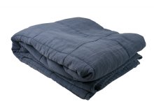 Cozy room pläd mörkblå pläd filt