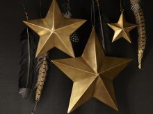 Day Twinkle star mässing stjärna guld jul
