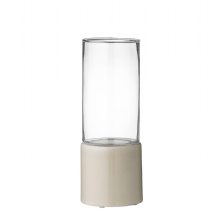 Day cracked ceramic hurricane ljuslykta svart