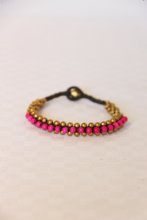 Lo-ika enna cerise guld armband