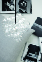 House doctor diy lamp lampa med glasbollar industri