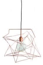 house doctor asymmetric lamp koppar