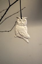 House Doctor porslinshängen med ugglor