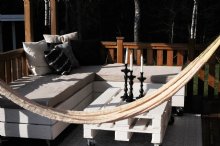 mexikansk hängmatta bomull mexico vit inredning market-place