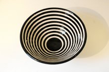 Reunion Home marockansk keramikskål Circle svart/vit 17 cm