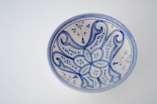 Reunion Home ljusblå lavendel vit skål keramik marocko marockansk  handgjorda hantverk genuin