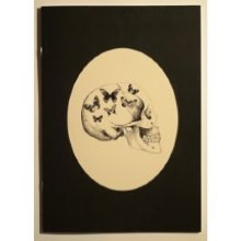 Vanilla fly note book anteckningsbok påfågel skull kontor A5