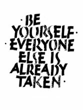 Ylva Skarp print be yourself